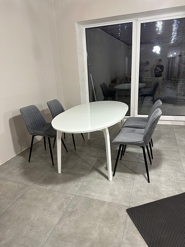 Комплект стульев Вейв 4 шт светло-серый / черный фото покупателя 163