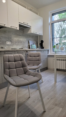 Стул на металлокаркасе Челси К крутящийся бирюзовый / черный фото покупателя 53