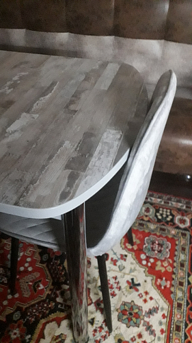 Стул на металлокаркасе Capri голубой фото покупателя 109