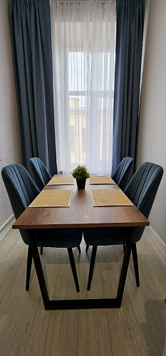 Деревянный стол Лота Лофт 140х80 дуб крафт табачный / черный матовый фото покупателя 432