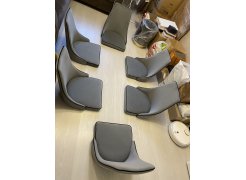 Стул на металлокаркасе Kora 1 light blue / white / black фото покупателя 9