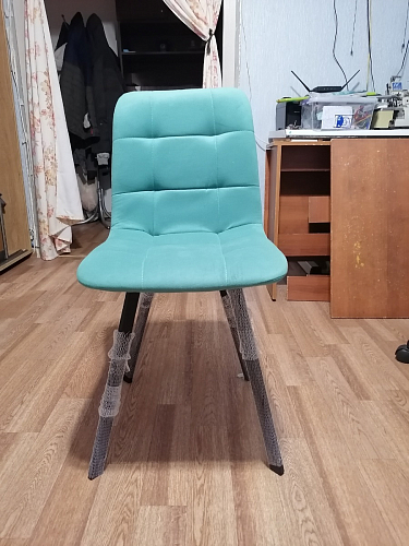 Стул на металлокаркасе Чилли зеленый / черный фото покупателя 11