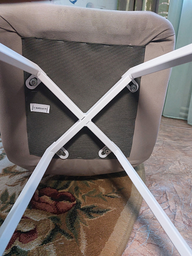 Стул на металлокаркасе Чилли К черный / зеленый фото покупателя 299