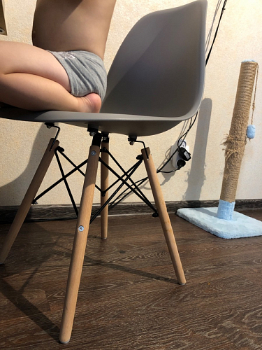 Стул Cindy Eames mod. 001 khaki / natural фото покупателя 250