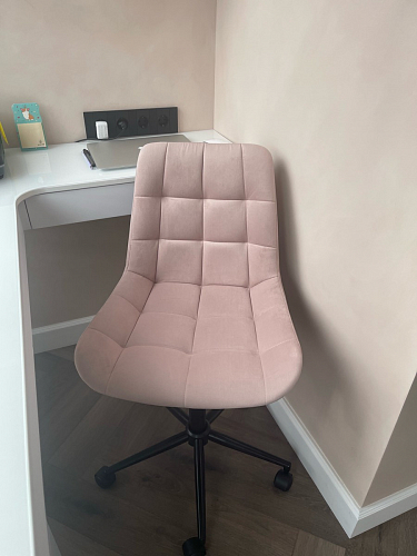 Компьютерное кресло Честер латте / черный фото покупателя 62