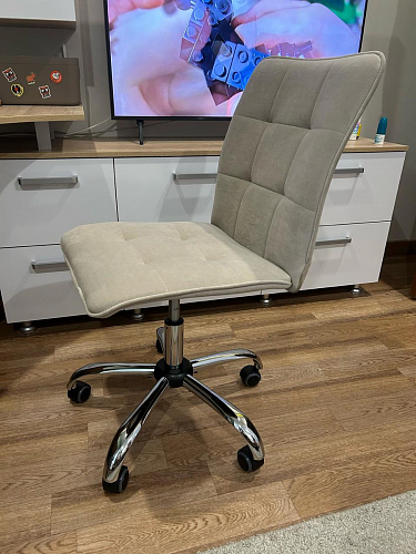 Компьютерное кресло One/Ван флок бежевый 7 фото покупателя 37