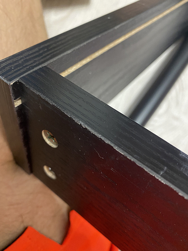 Компьютерный стол Soho black grained / white фото покупателя 3