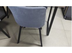 Стул на металлокаркасе Челси светло-серый / черный каркас фото покупателя 171