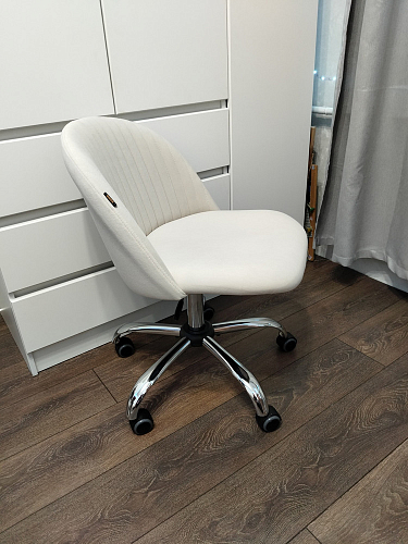 Компьютерное кресло Melody/Мелоди молочное фото покупателя 104