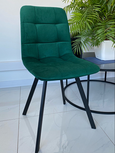 Стул на металлокаркасе Чилли синий / белый фото покупателя 716