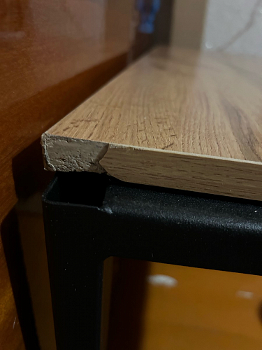 Письменный стол Битти Лофт 116х60х75 дуб вотан / белый матовый фото покупателя 39