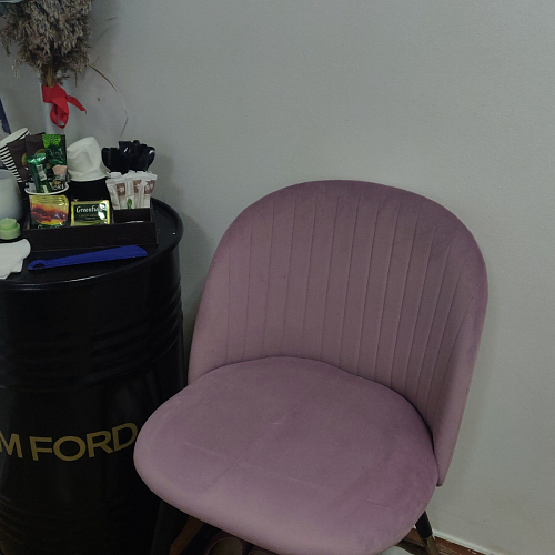 Стул на металлокаркасе Gabi 1 light purple / black фото покупателя 707