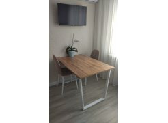 Стол Лота Лофт 140 25 мм черный матовый / бетон фото покупателя 429