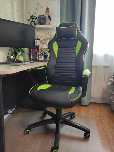 Компьютерное кресло Leon красное / черное фото покупателя 6