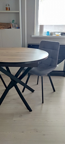 Стул на металлокаркасе Чилли синий / белый фото покупателя 824