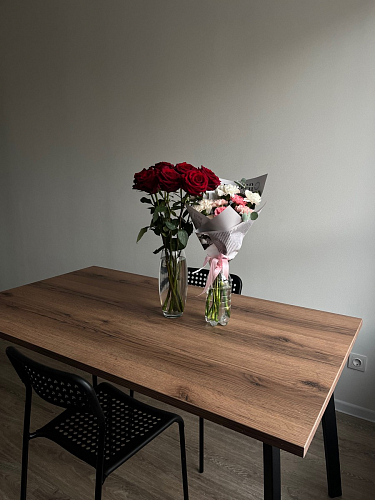 Стол Тринити Лофт 120 32 мм дуб галифакс табако / черный матовый фото покупателя 830