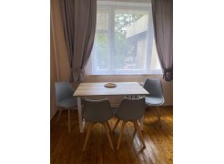 Деревянный стол Барон О 200 х 90 черная пленка шагрень / белый фото покупателя 2