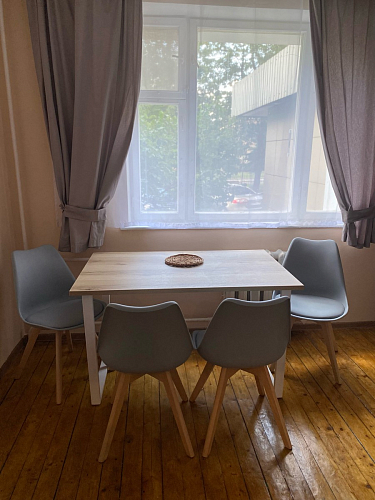 Деревянный стол Барон О 200 х 90 белая пленка шагрень / черный фото покупателя 2