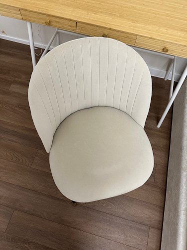 Стул на металлокаркасе Gabi 1 beige / black фото покупателя 255