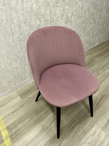 Стул на металлокаркасе Gabi 1 light blue / black / gold фото покупателя 675