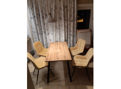 Стол Тринити Лофт 120 32 мм бетон / черный матовый фото покупателя 92