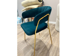 Стул на металлокаркасе Kamelia темно-серый / золотой фото покупателя 47