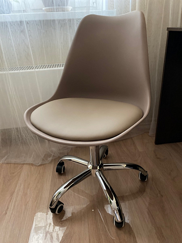 Компьютерное кресло Kolin с подушкой clear / white фото покупателя 508