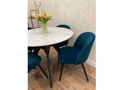 Стул на металлокаркасе Gabi blue / black фото покупателя 310