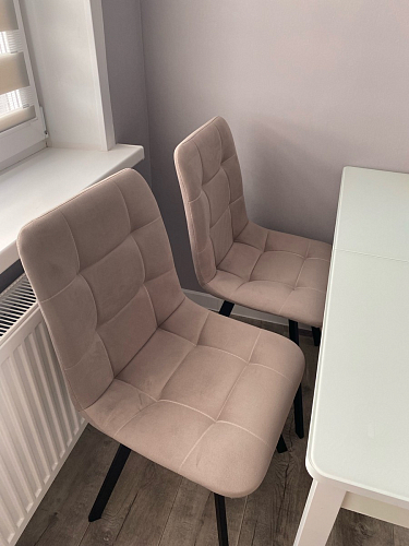 Комплект стульев Чилли 2 шт бежевый / черный фото покупателя 1436