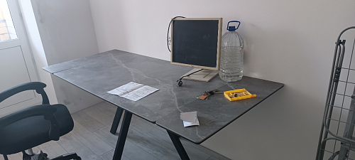 Керамический стол Вилли 140(200)х80 carmen light grey / черный фото покупателя 56