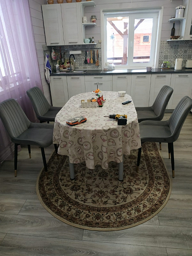 Стул на металлокаркасе Seda 1 latte / black / gold фото покупателя 36