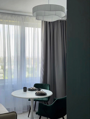 Стол Тулип 90х73 дуб вотан / белый  - Уцененный экземпляр фото покупателя 47