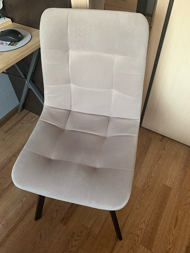 Стул на металлокаркасе Чилли бежевый / белый каркас фото покупателя 787