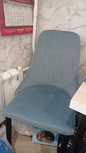 Стул на металлокаркасе Kora dark gray / black фото покупателя 35