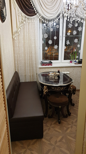 Кухонный диван Лео микровельвет бежевый фото покупателя 2