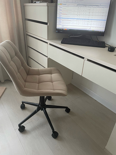 Компьютерное кресло Честер синий (velutto 46 ) / белый фото покупателя 66