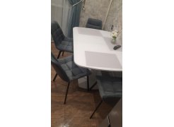 Стул на металлокаркасе Челси латте / черный фото покупателя 221