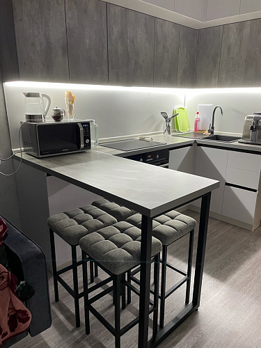 Барный стул Лофт катания лаванда / белый матовый фото покупателя 299