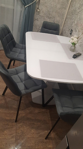 Стул на металлокаркасе Челси бежевый / черный фото покупателя 220