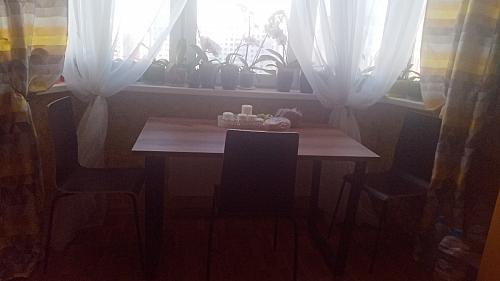 Деревянный стол Лота Лофт 140х80 черный матовый / бетон светлый фото покупателя 811