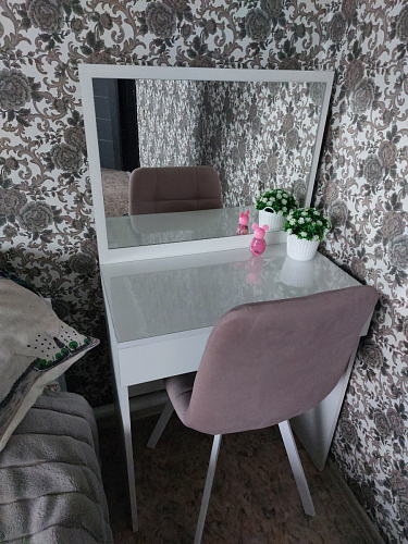 Стул на металлокаркасе Чилли К черный / зеленый фото покупателя 173