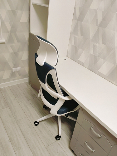 Компьютерное кресло Golem dark gray / gray / white фото покупателя 41