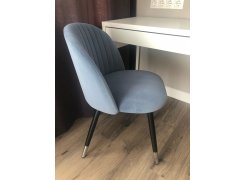 Стул на металлокаркасе Gabi 1 gray / black фото покупателя 986