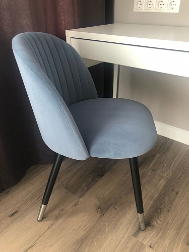 Стул на металлокаркасе Gabi 1 light purple / black фото покупателя 986