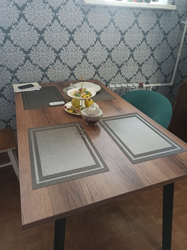 Стол Тринити Лофт 120 32 мм дуб галифакс табако / черный матовый фото покупателя 407