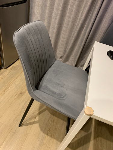 Стул на металлокаркасе Седа К латте / черный фото покупателя 302