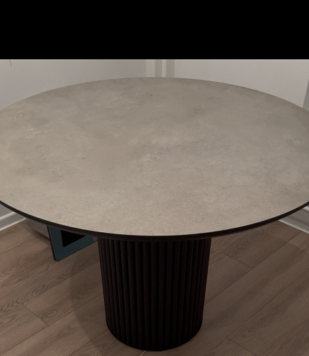 Керамический стол Барел 110 patagonoa bianco repose / черный фото покупателя 1