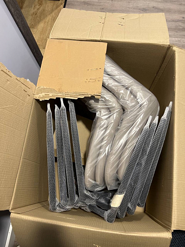 Стул на металлокаркасе Челси морская волна / черный фото покупателя 142