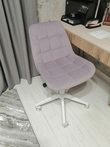 Кресло Келми 1  / AV 245 белый каркас синий микровелюр (neo 25) фото покупателя 44