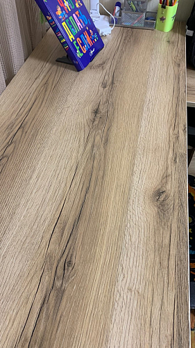 Компьютерный стол КСТ-109П правый дуб сонома / белый фото покупателя 75